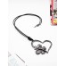 Rope Necklace W/ Heart and Butterfly